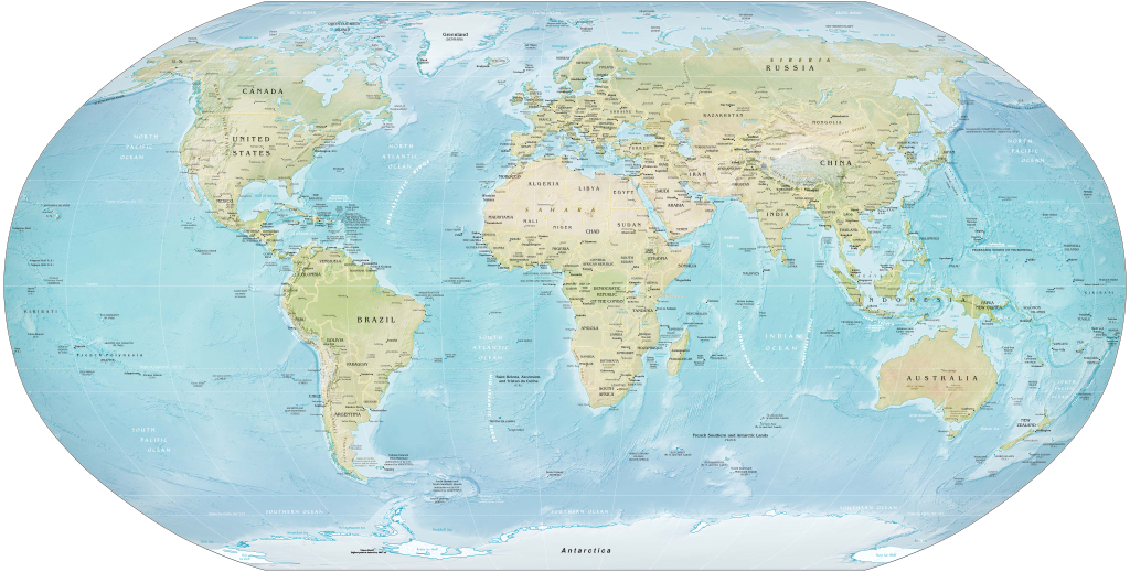 Human Geography World Map Vaia